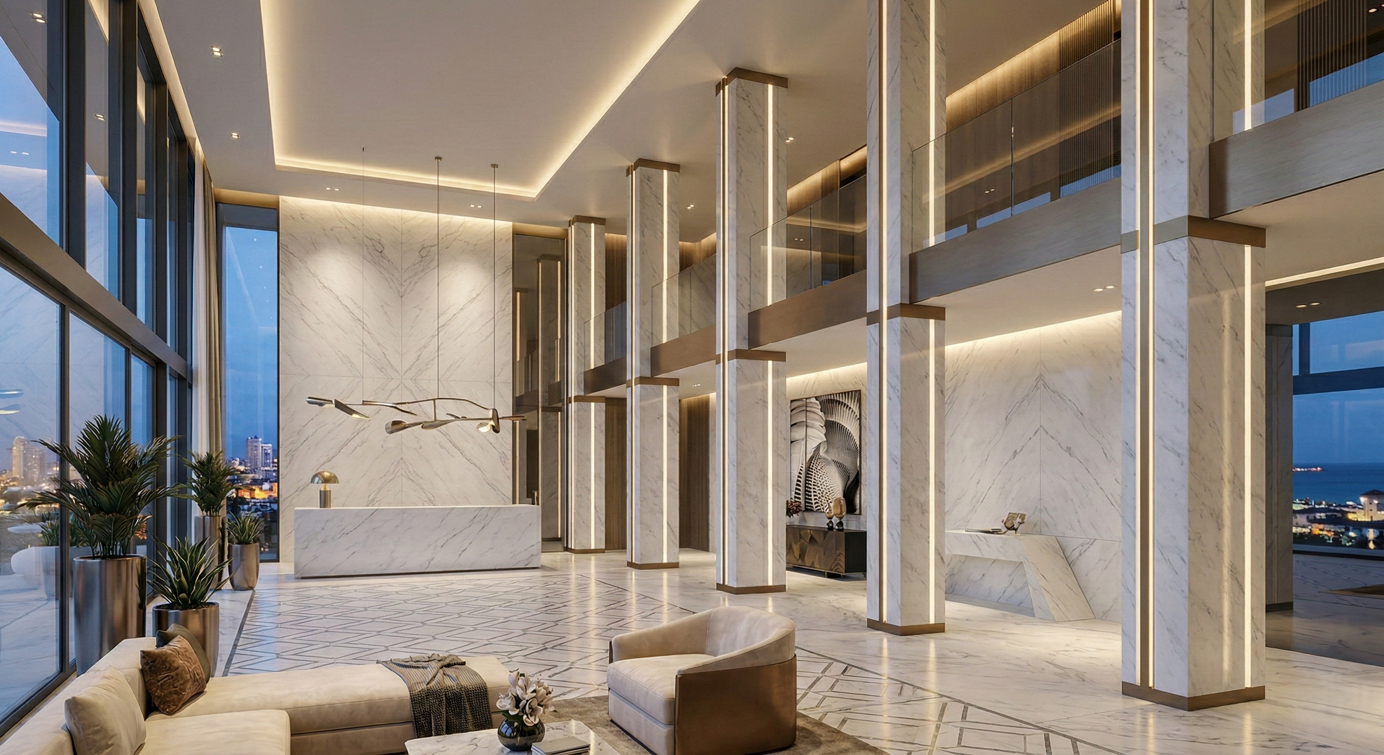 Bianco Carrara C marble design - Bespoke interior design projects and luxury architectural solutions. - Apuan Heritage Italy