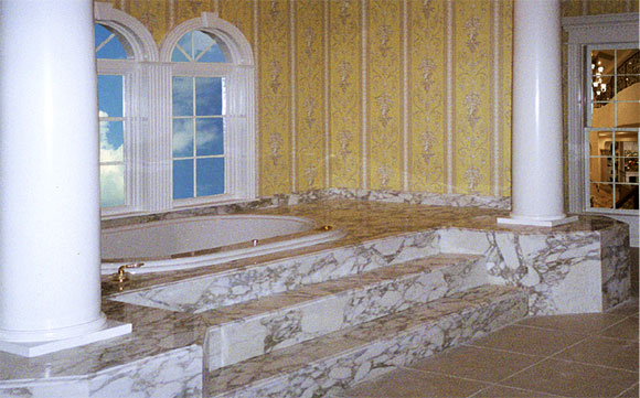 Luxury Carrara Marble Bathroom Design