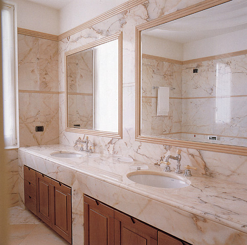 Luxury Carrara Marble Bathroom Design