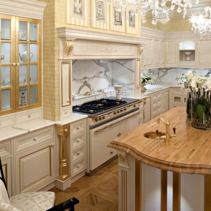 Luxury White Marble Kitchen Design