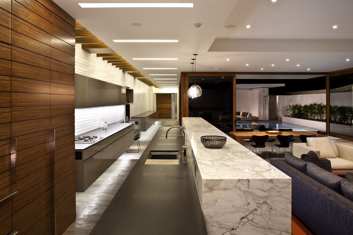 Luxury White Marble Kitchen Design