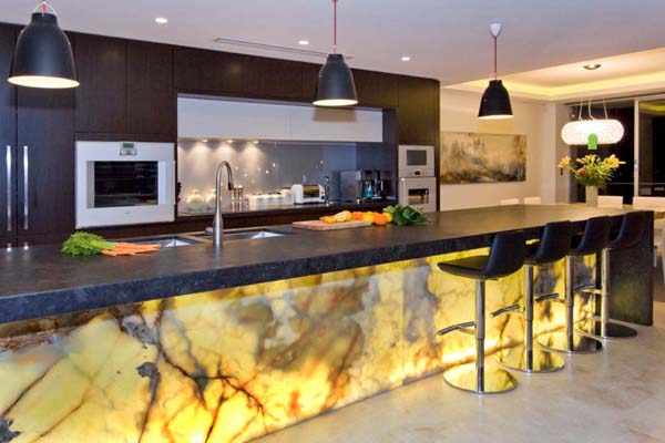 Luxury White Marble Kitchen Design