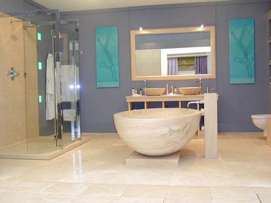 Massive Carrara Marble Sinks