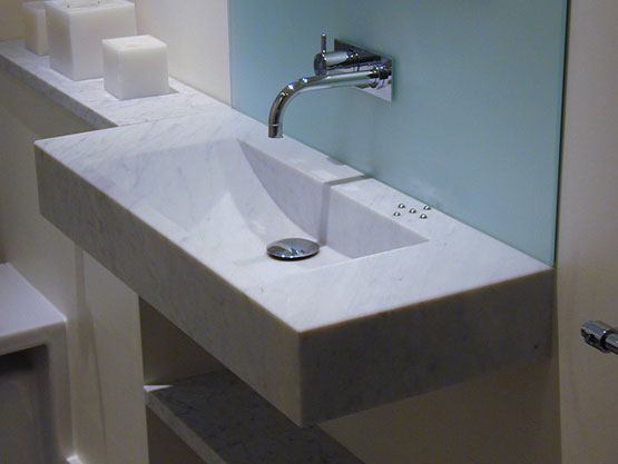 Massive Carrara Marble Sinks