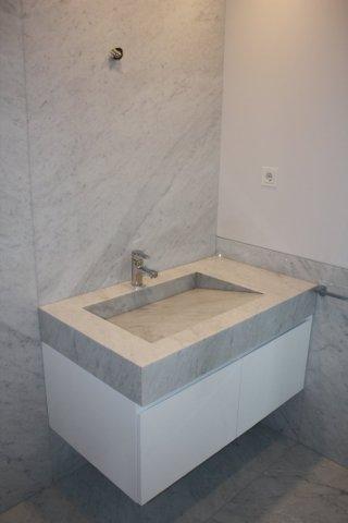 Luxury Carrara Marble Bathroom Design