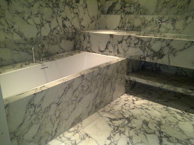 Luxury Carrara Marble Bathroom Design