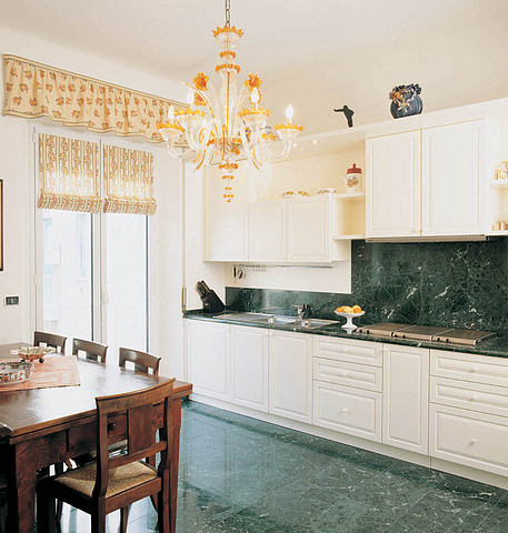 Luxury White Marble Kitchen Design