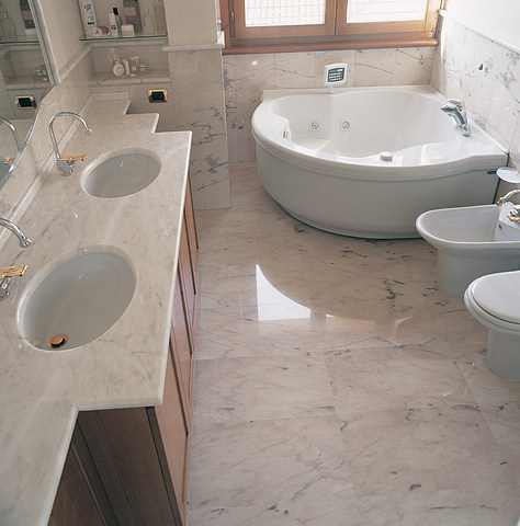 Massive Carrara Marble Sinks