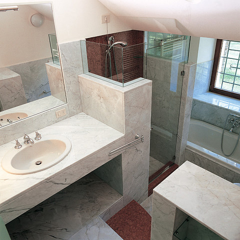 Luxury Carrara Marble Bathroom Design