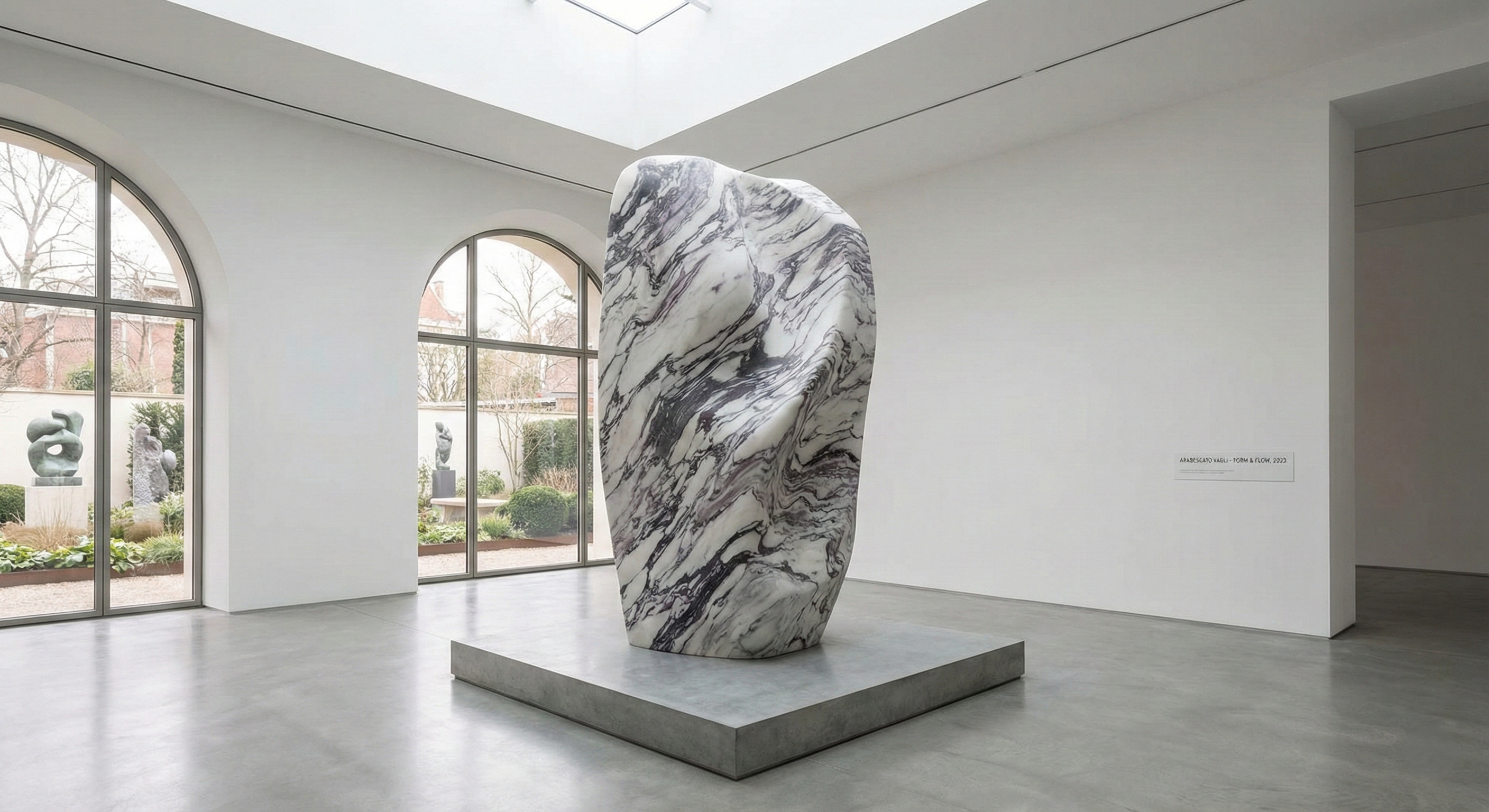 Arabescato Vagli marble art - Exclusive hand-carved sculptures and artistic stone masterpieces. - Marmi di Carrara since 1956 Italy