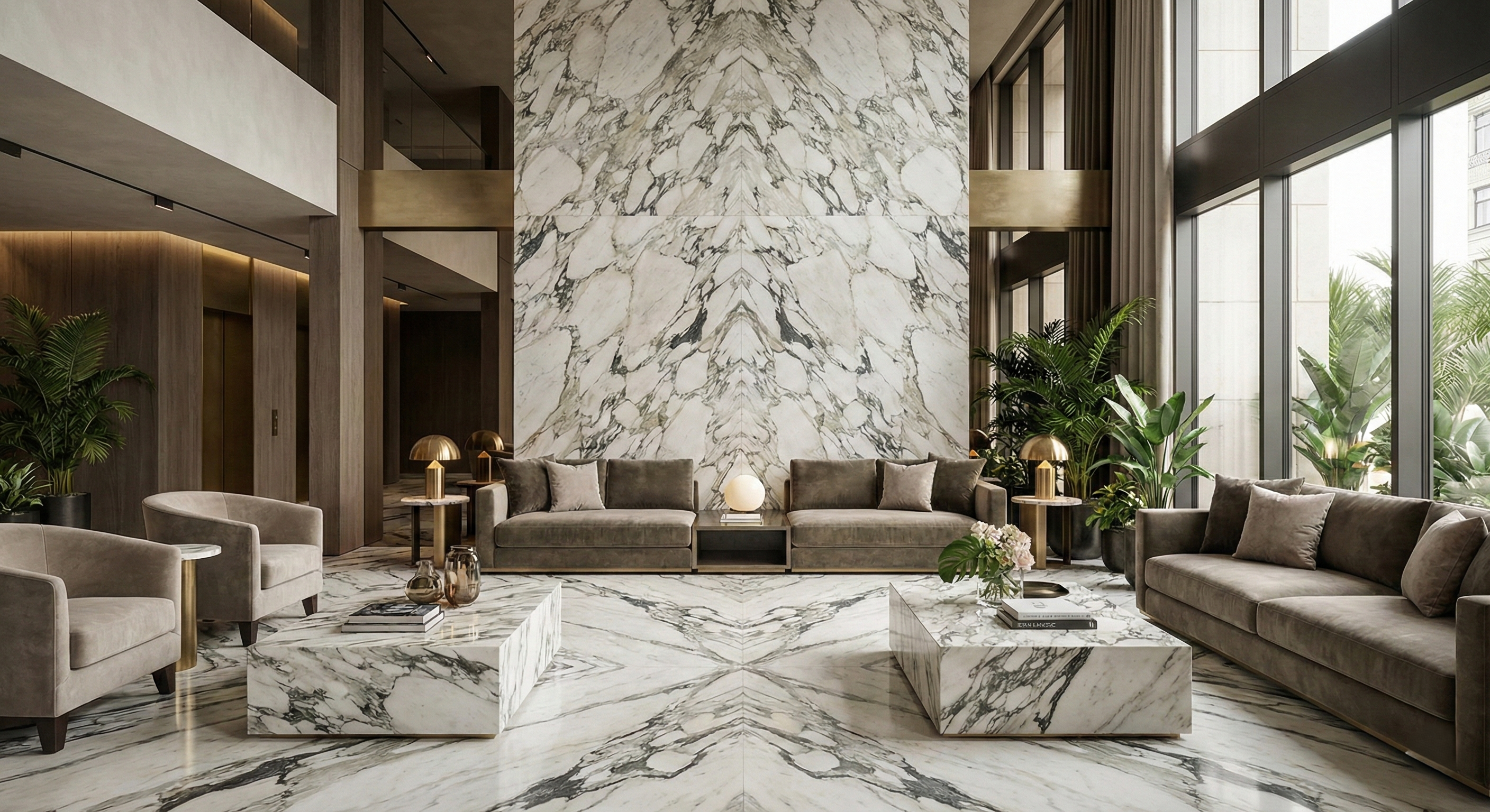 Arabescato Vagli marble design - Bespoke interior design projects and luxury architectural solutions. - Marmi di Carrara since 1956 Italy