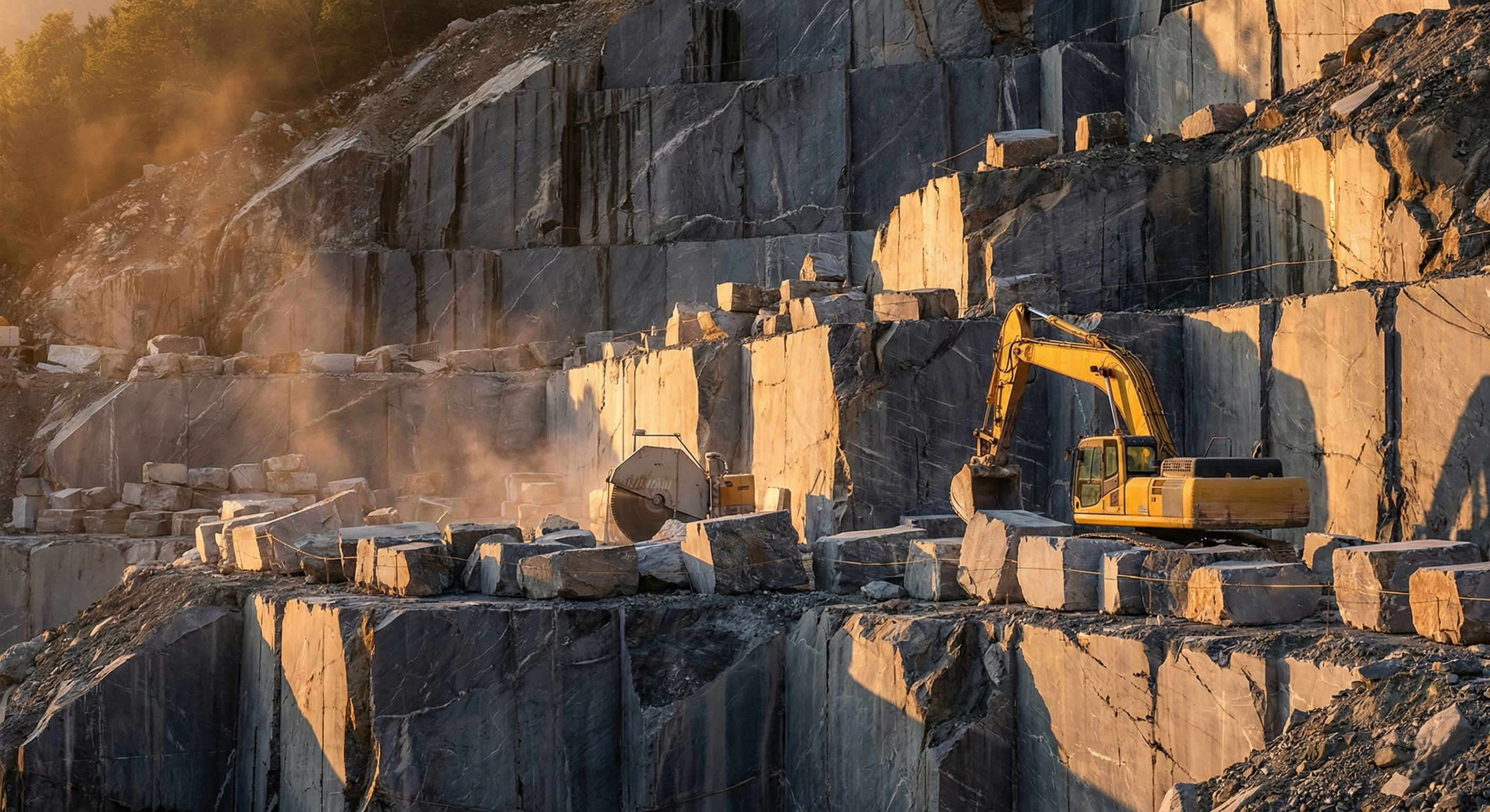 Bardiglio marble origin - Authentic extraction and raw blocks from Apuan Alps quarries. - Marmi di Carrara since 1956 Italy