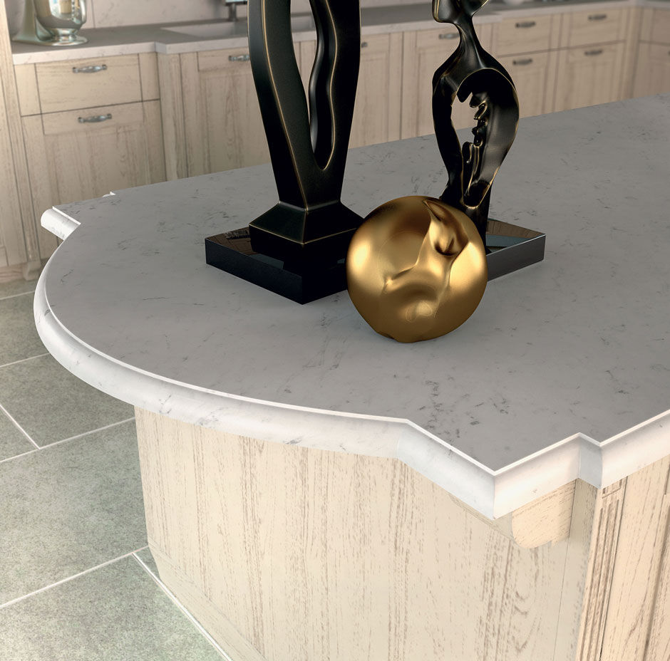 Luxury White Marble Kitchen Design