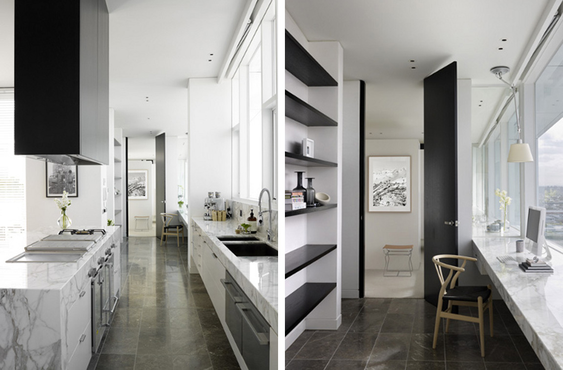 Luxury White Marble Kitchen Design