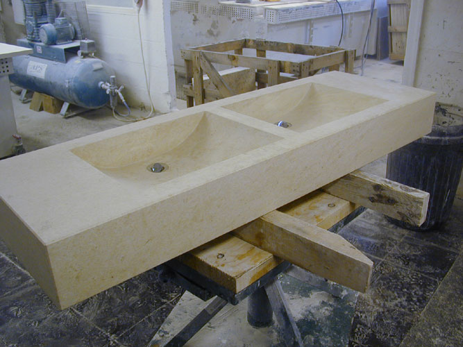 Massive Carrara Marble Sinks